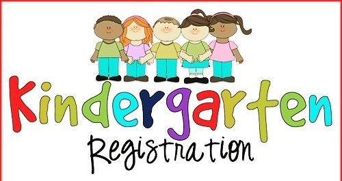 Kindergarten Registration. Drawings of children.
